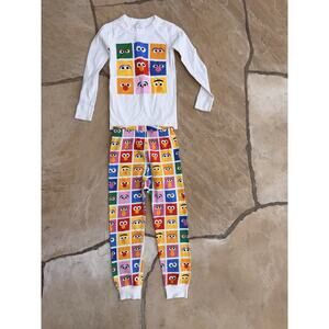 Hanna Andersson Sesame Street Long John PJs Pajamas Size 100cm 4 US